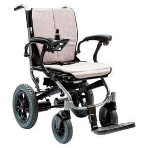 Silla de ruedas a batería de plegado frontal