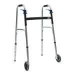 Andador corralito plegable con manijas y ruedas