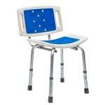 Silla de ducha con asiento y respaldo suaves