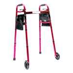 Andador corralito doble plegado con ruedas