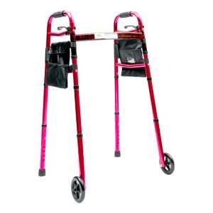 Andador corralito doble plegado con ruedas