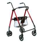 Andador rollator con frenos a presión