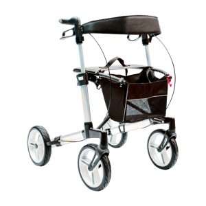 Andador rollator premium de aluminio [PLATA]