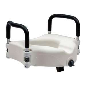 Eleva inodoro con asas y ajuste frontal