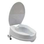 Eleva inodoro con tapa y ajuste lateral