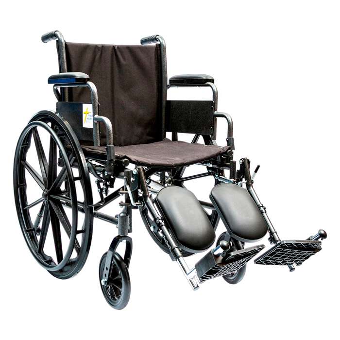 Silla de ruedas desmontable con elevador de pierna